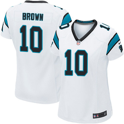 Women's Game Corey Brown Nike Jersey White Road - #10 NFL Carolina Panthers
